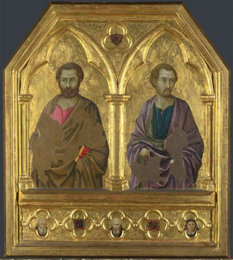 Ugolino Di Nerio Saints Simon And Thaddeus Painting Art Canvas Prints