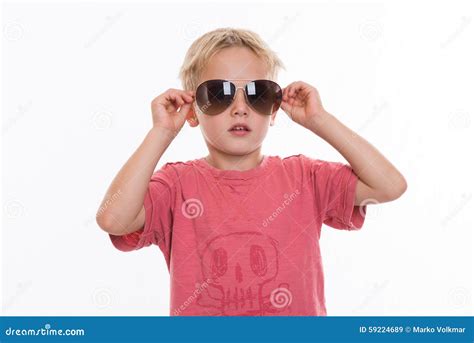 Cool Boy With Sunglasses Stock Image Image Of Friendly 59224689