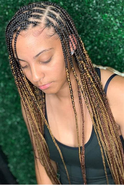Xx Latest Knotless Box Braids Styles Ponytails For African American