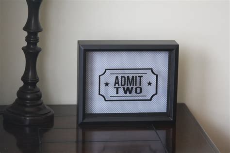 admit two shadow box for ticket stubs ticket stub shadow box