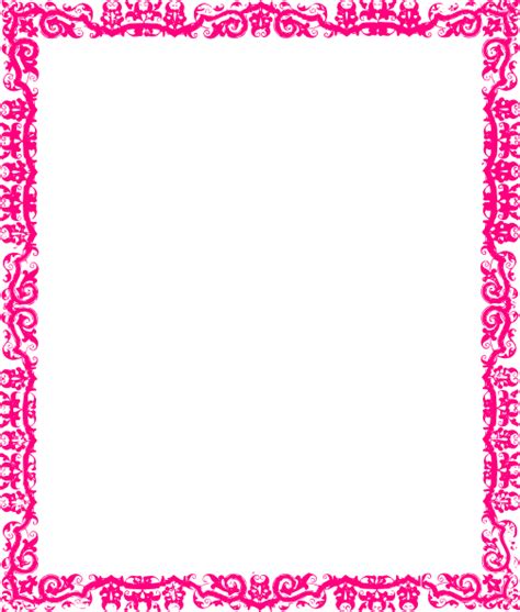 Decorative Pink Border Clip Art At Vector Clip Art Online