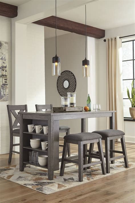 Our selection features gray dining room sets to coordinate with any decor. Signature Design by Ashley Caitbrook Gray Rectangular ...