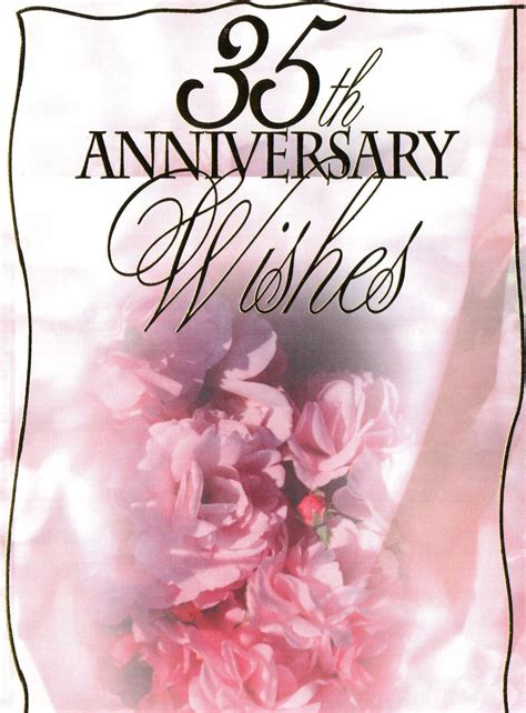 35th Anniversary Greeting Card In 2021 Anniversary Greetings 35th