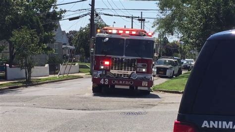Long Beach Ny Fire Department Engine 2343 Arriving Youtube