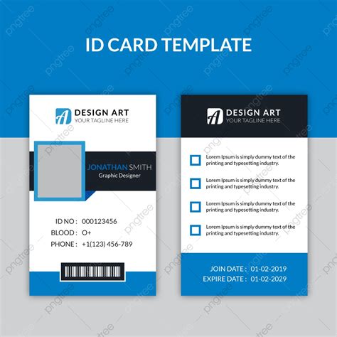 Creative Id Card Design Template Download On Pngtree