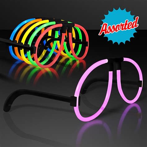 neon glow glasses for 80 s parties