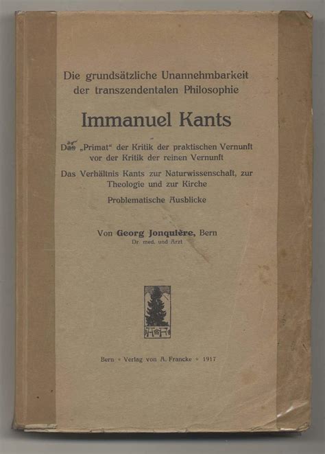 Kants werk „kritik der reinen vernunft: kritik reinen vernunft von kant, Erstausgabe - ZVAB