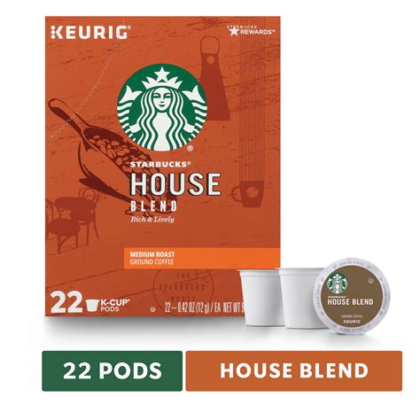 Starbucks House Blend Medium Roast Single Cup Coffee For Keurig Brewers