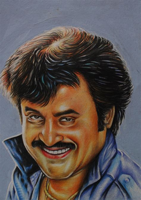 Drawing Of Rajinikanth Super Star Portrait Portrait Art Superstar