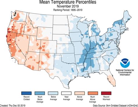Assessing The Us Climate In November 2019 News National Centers