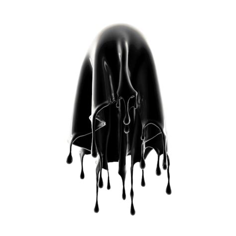 Premium Photo Splash Of Black Liquid 3d Illustration