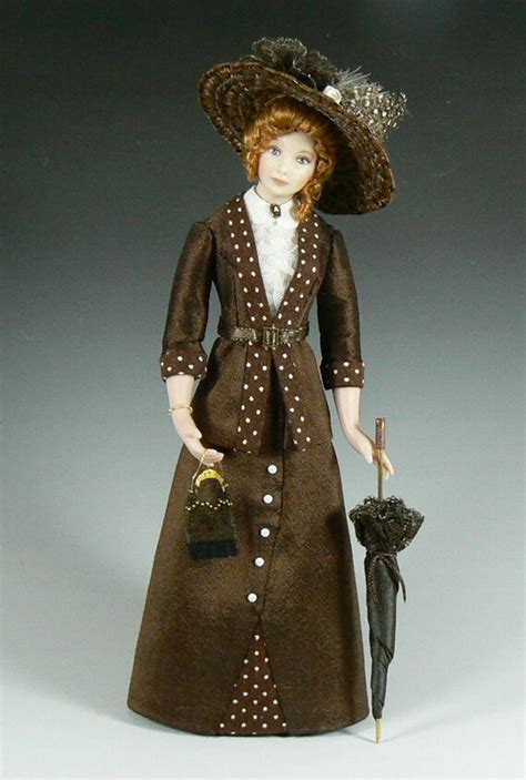 112 Scale Edwardian Dollhouse Lady Doll Etsy
