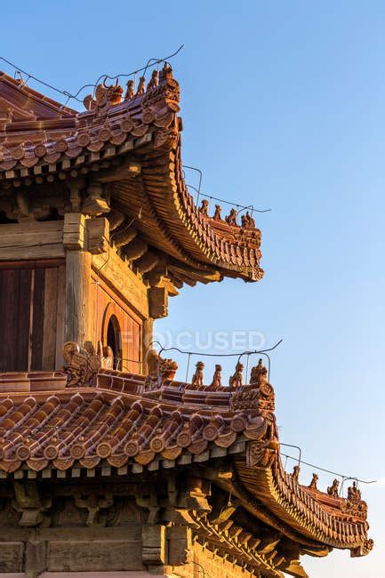 Roof Detail And Beautiful Ancient Traditional Chinese Architecture