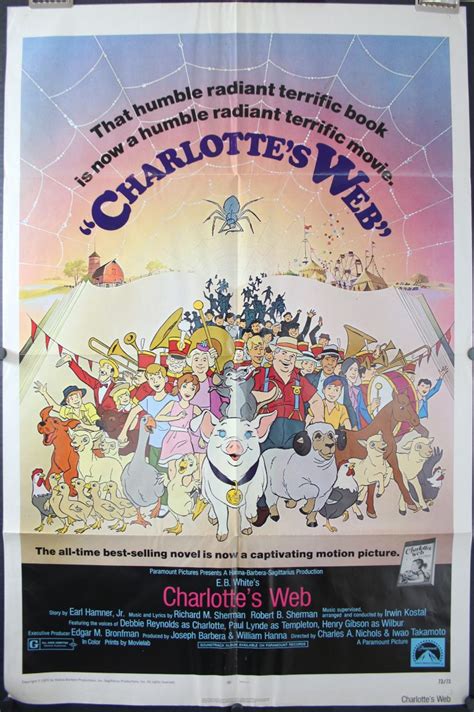 Charlottes Web Original Animated Walt Disney Vintage Movie Poster