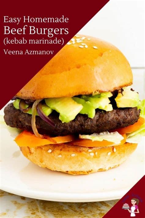 Spicy beef burger recipe is best option to try something slightly different this eid. Homemade Beef Burgers Recipe - Veena Azmanov