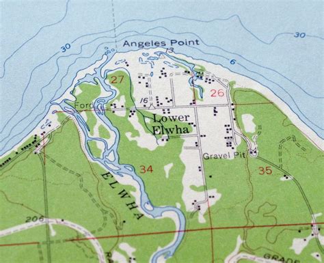 Joyce Port Crescent Port Angeles Washington Vintage Usgs Topographic