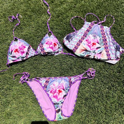 Nanette Lepore 3 Pc Bikini Set Gem