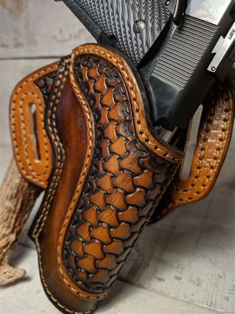 Handmade Open Top Leather Holster Ships Free In Northamerica Yes