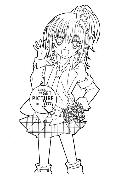 Hotaru From Shugo Chara Anime Coloring Pages For Kids Printable Free