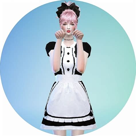 Maid Onepiece Outfit At Marigold Sims 4 Updates