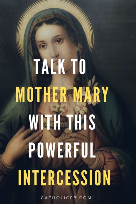 10 Powerful Prayers For Virgin Mary’s Intercession Prayers To Mary Intercession Prayers Prayers