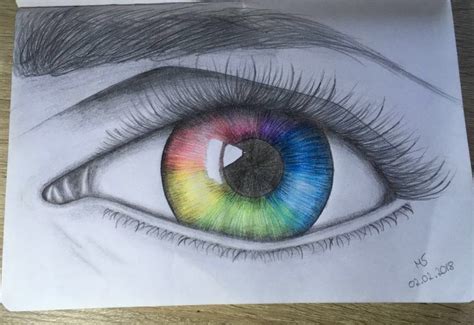 Ihr solltet dazu auch am besten einen spitzen bleistift verwenden, damit die muster auch. Rainbow-eye #rainbow #auge #zeichnen #Zeichnung #Bleistift ...