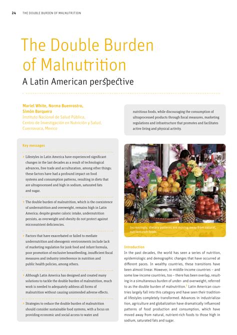 pdf the double burden of malnutrition a latin american perspective