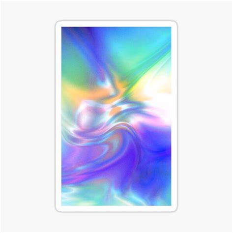 Holographic Rainbow Colors Sticker By Iluzje Redbubble
