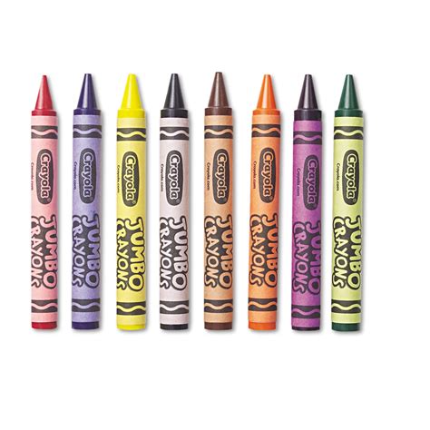Jumbo Crayons Assorted Colors 8box Tonerquest