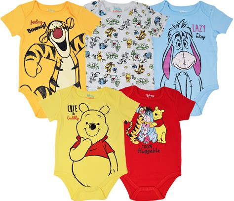Disney Disney Winnie The Pooh Tigger Eeyore Baby Boys Girls 5 Pack