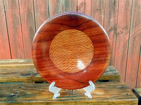 Leopard Wood And Padouk Plate Display Art Piece Ring Dish Etsy