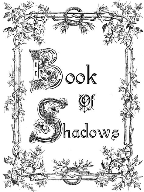 Books Of Shadows Offered Here Love The Design Of This Page Book Of