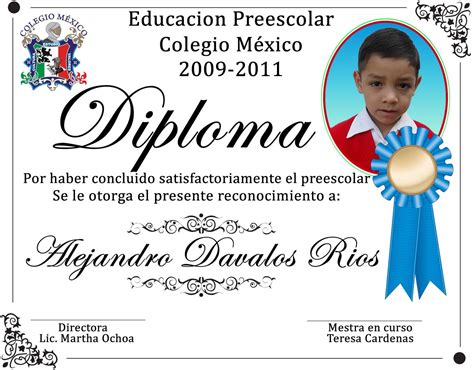Para Ni Os E Infantil Diploma Escolar Por Buenos Resultados Diplomas