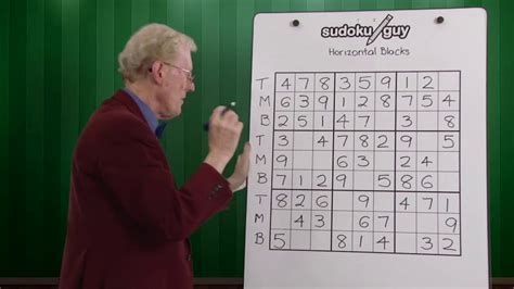 Sudoku (数独, sūdoku) (sometimes spelled as su doku, but also called number place or nanpure) is a puzzle that is very popular in japan. Learn to play sudoku. Lesson 1. Horizontal blocks.using ...