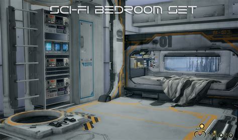 Sims 4 Ccs The Best Ts2 Sci Fi Bedroom Set Conversion