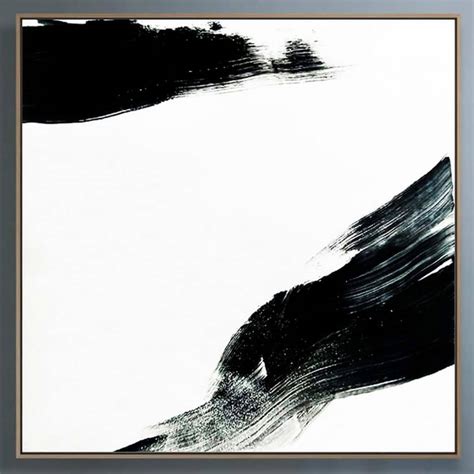 Minimalism Black And White Original Painting For Sale Ron Deri Art
