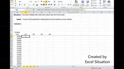 The issue that we discussed above can be solved by using the formula Excel Finding duplicates across sheets - YouTube