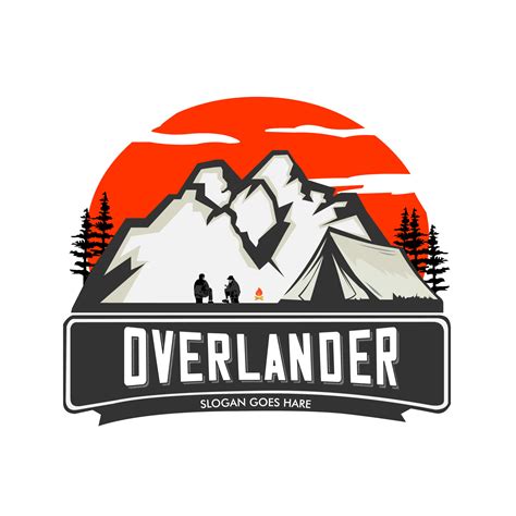 Camp And Explore Overland Mountain Logo Design Vector Can Be Used For