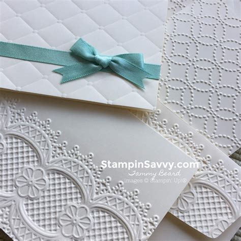 Handmade Note Cards Embossed Part 1 Stampin Savvy