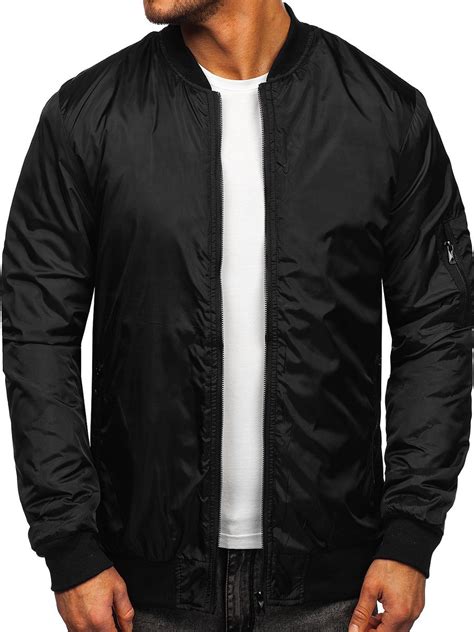 Chaqueta Bomber De Entretiempo Para Hombre Color Negro Bolf Ak95 Negro