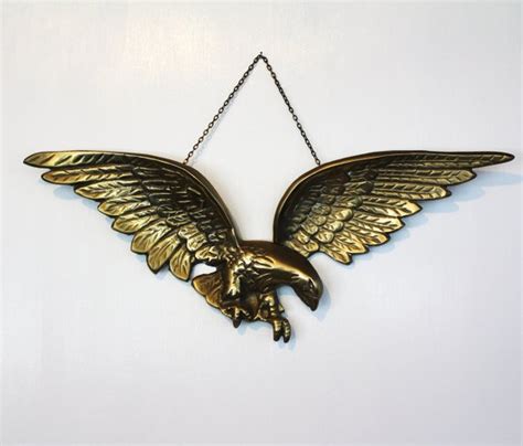 vintage brass eagle wall hanging vintage brass brass wall hanging