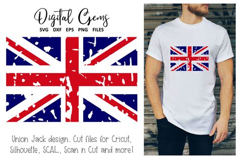 Union Jack Distressed Flag Svg Eps Dxf Png Files 262828 Svgs