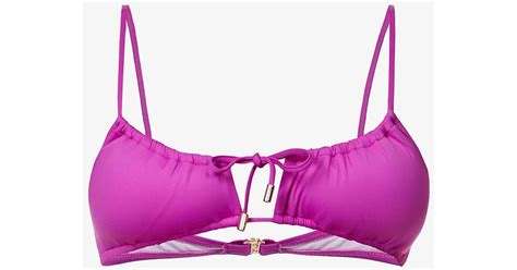 Melissa Odabash Synthetic Egypt Cut Out Bikini Top In Pink Lyst