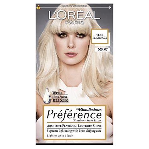 Loréal Preference Platinum Very Light Blonde 6l Hair Dye Uk