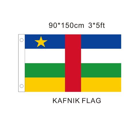 Kafnikcentral African Republic Flag 3ft X 5ft Polyester Central