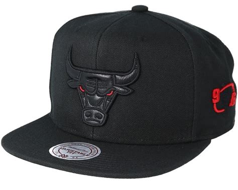 Chicago Bulls 72 10 Black Snapback Mitchell And Ness Caps Uk