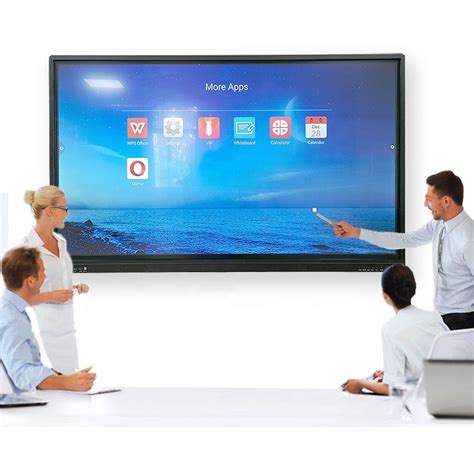 75 Inch Lcd Infrared Finger Touch Whiteboard Display Papan Digital