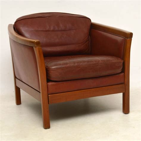 Leather armchair are also offered with features such as extra footrests, and adjustable height. Pair of Danish Vintage Leather Armchairs | Retrospective ...