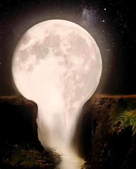 Calm Melting Moon Video Moon Illustration Moon Nature Photography