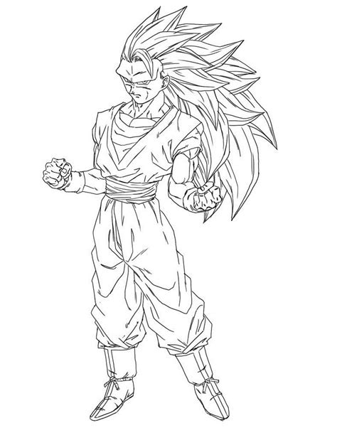 DBZ Goku Coloring Page Anime Coloring Pages